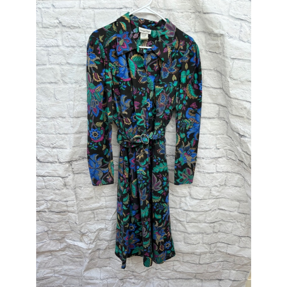 Vintage Carriage Court Dress, Multi‎ Floral, Size 14